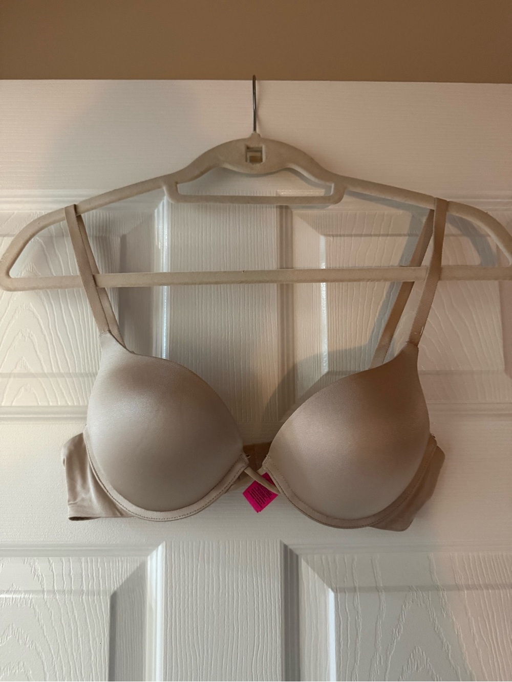 La Senza Hello Sugar Nude T-Shirt Plunge Push-Up Bra 34B